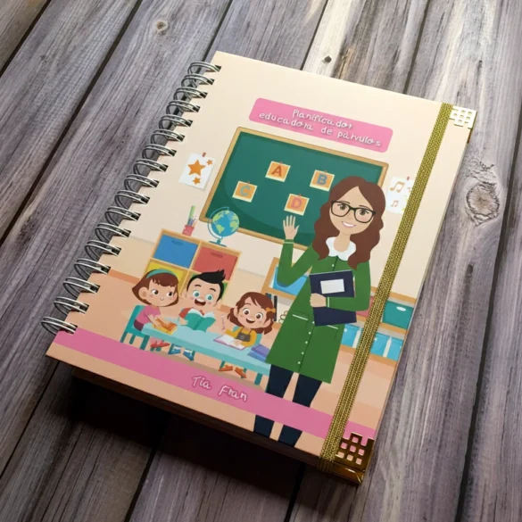 Tapa planificador para educadora de párvulos